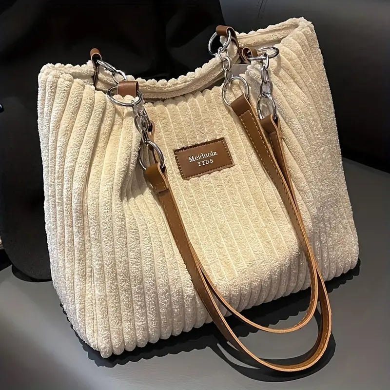 Onyx - Bolsa de Mano de Corduroy de Gran Capacidad