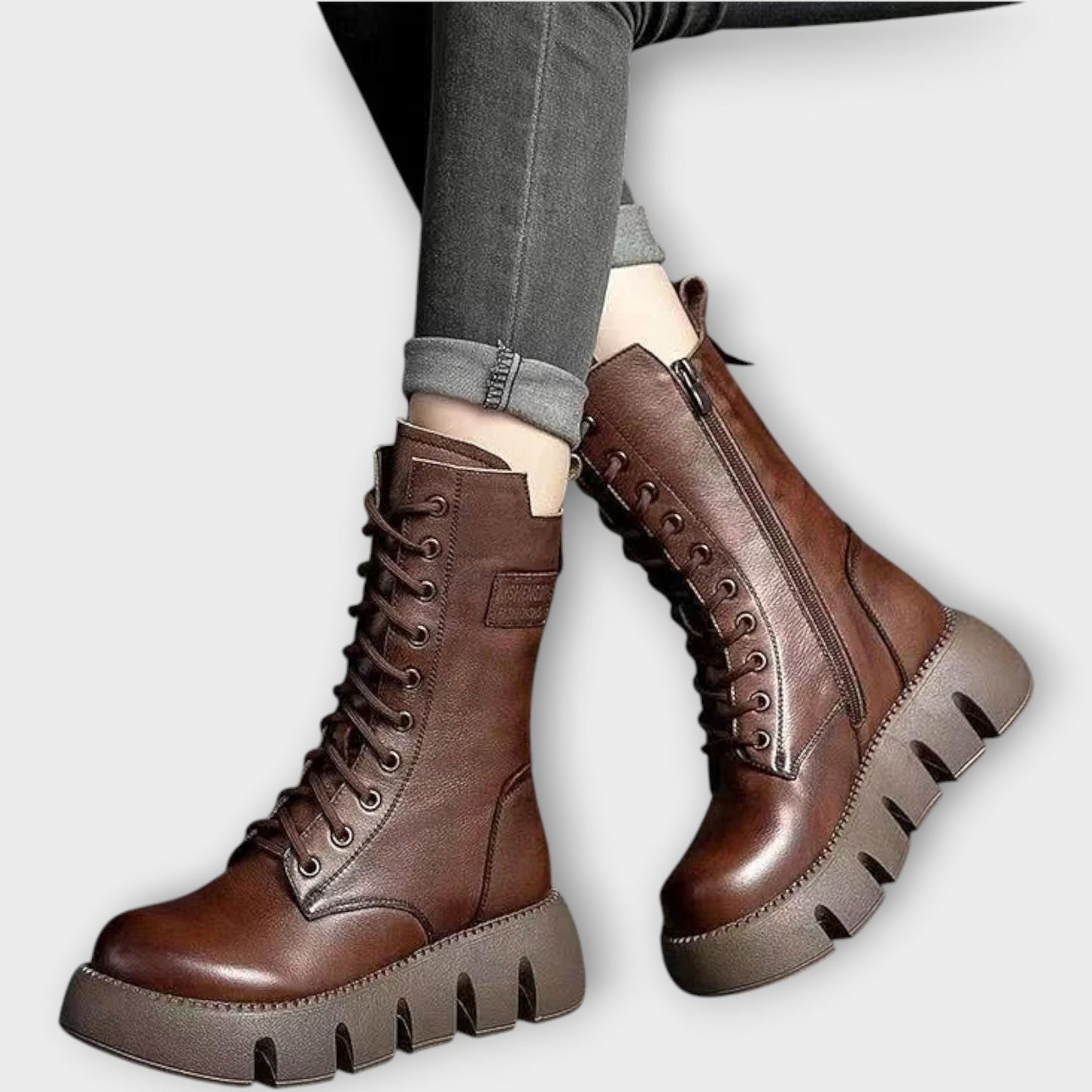 Botas Combat Chunky con Bordo Bold
