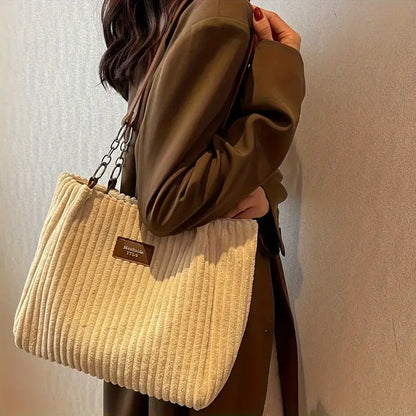 Onyx - Bolsa de Mano de Corduroy de Gran Capacidad