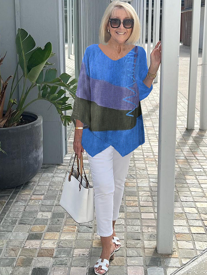 Tahlira - Suéter Largo Casual de Manga Larga