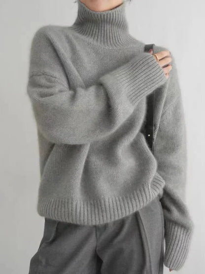 Lisette | Suéter de cuello alto en cashmere