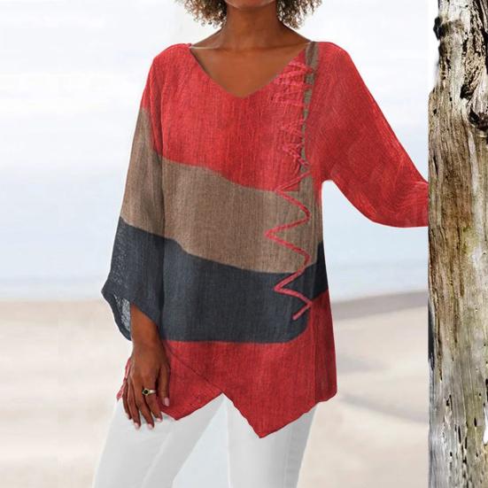 Ella - Blusa de Manga Larga Cómoda para el Día a Día