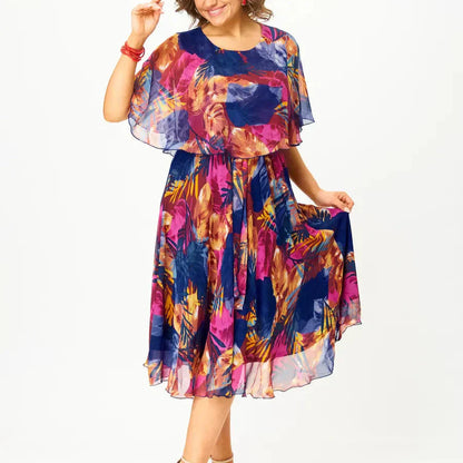 Yvonne - Elegante Vestido Midi Estilo Kimono