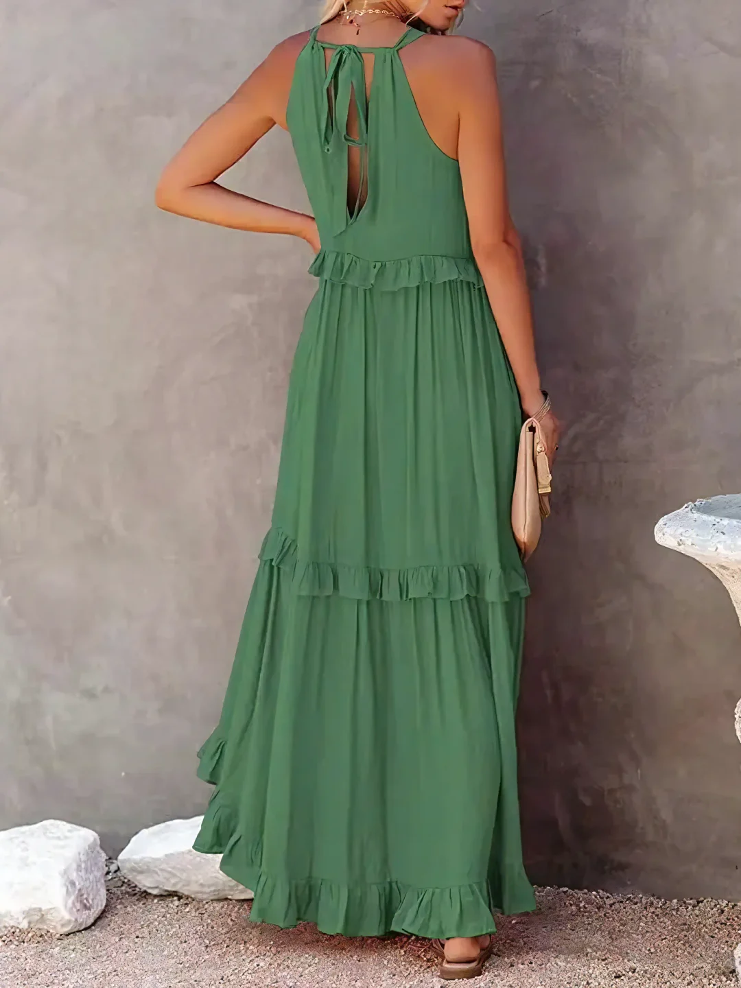 Mabel | Vestido Maxi Ruffle Breeze