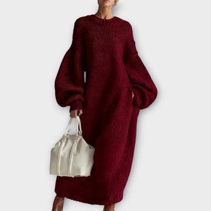 Vestido Maxi de Punto Oversize Confortable