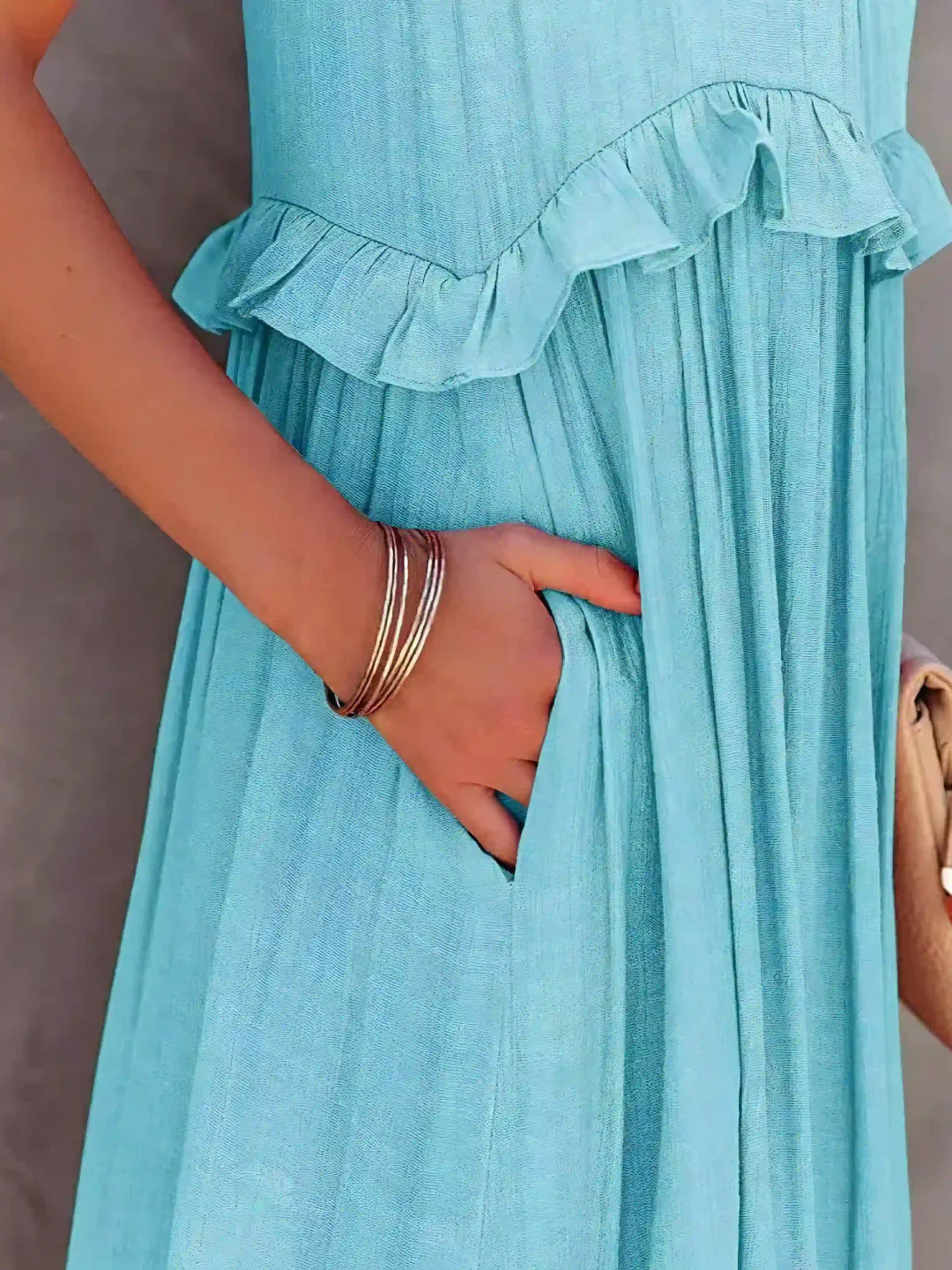 Mabel | Vestido Maxi Ruffle Breeze