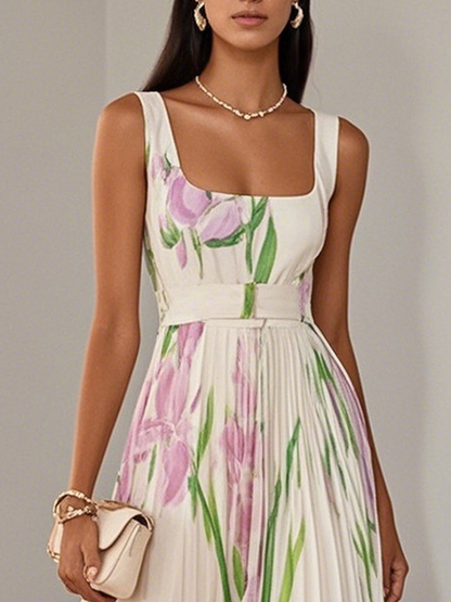 LILA – VESTIDO MAXI ELEGANTE DE FLORES