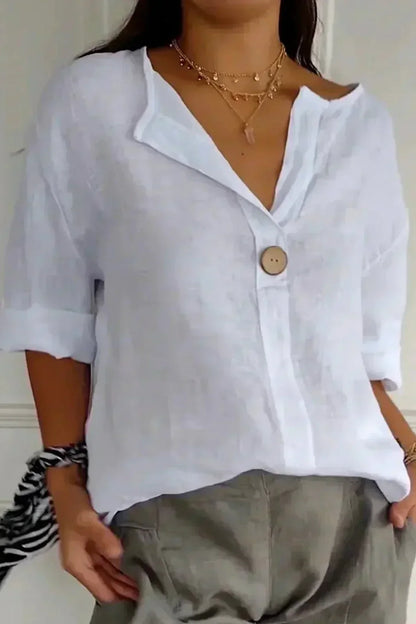 Natasha | Top de Lino Casual