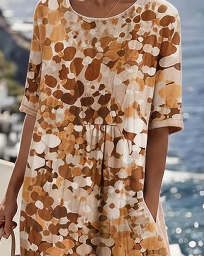 Vestido Fluido con Estampado