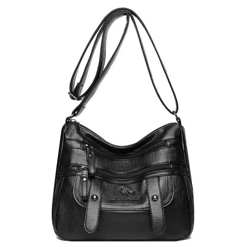 Wren | Elegante bolso retro de múltiples bolsillos de PU