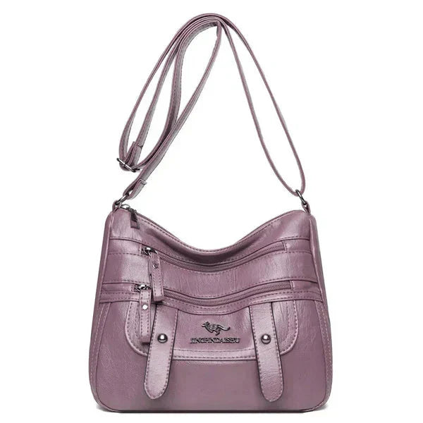 Wren | Elegante bolso retro de múltiples bolsillos de PU