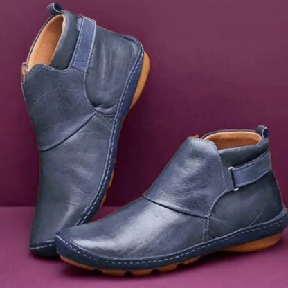 Honorata - Botines de Cuero Brillante