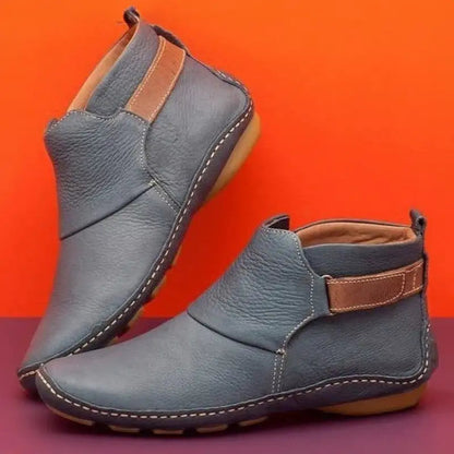 Honorata - Botines de Cuero Brillante