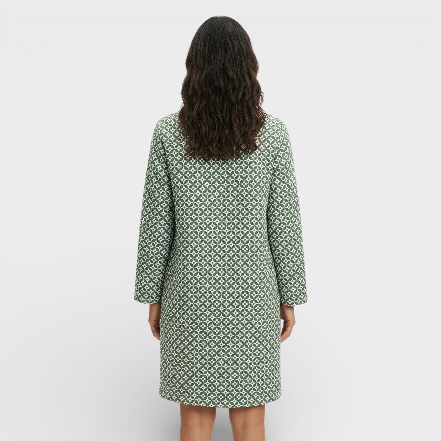 Vestido Mini Vintage Manga 3/4
