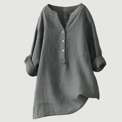 Nayeli™ - CAMISA LIGERA Y CÓMODA CON BOTONES