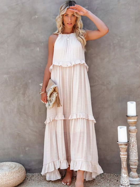 Mabel | Vestido Maxi Ruffle Breeze