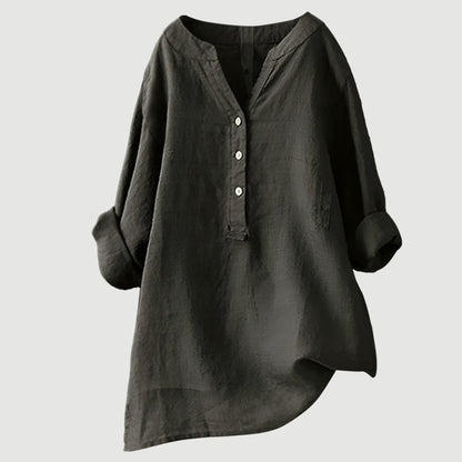 Nayeli™ - CAMISA LIGERA Y CÓMODA CON BOTONES