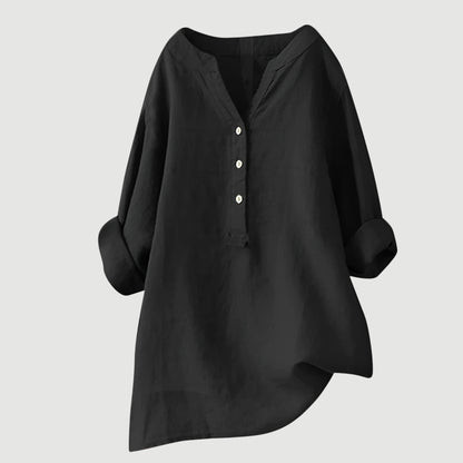 Nayeli™ - CAMISA LIGERA Y CÓMODA CON BOTONES