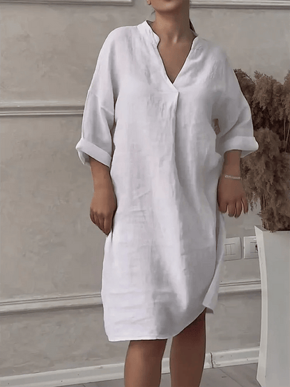 Aeris™ - Vestido V-Cuello Sin Esfuerzo