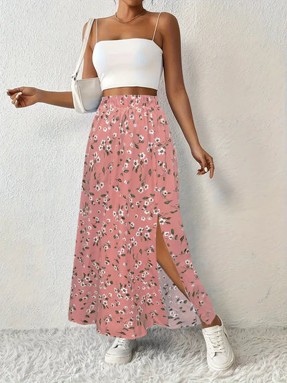 SOLYNNE – FALDA MAXI CON ESTAMPADO FLORAL