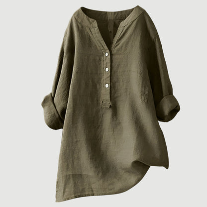 Nayeli™ - CAMISA LIGERA Y CÓMODA CON BOTONES