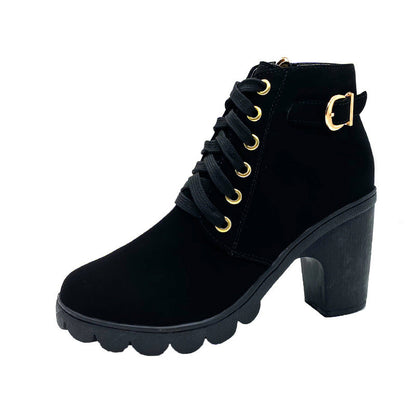 Botines con Tacón Chunky para Mujer