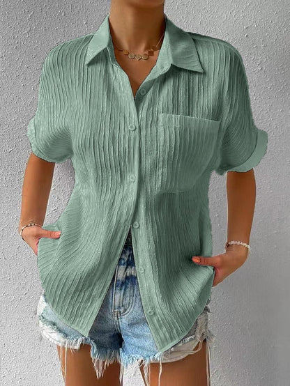 BLUSA CON CUELLO CLÁSICO ZAHRINA
