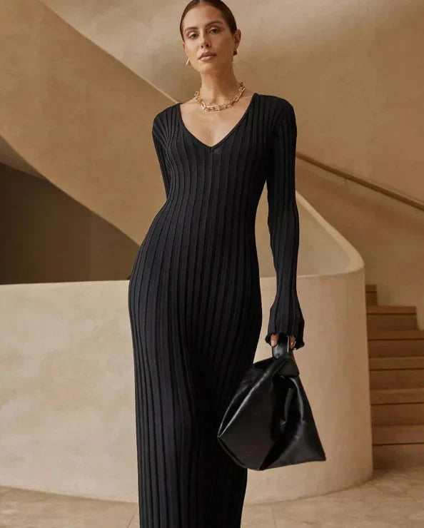 Sara - Nuevo Vestido Midi de Punto