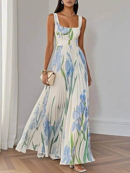 LILA – VESTIDO MAXI ELEGANTE DE FLORES