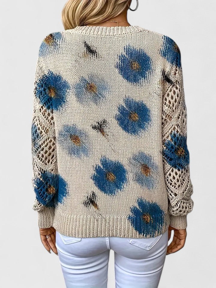 CHARLIE – SUÉTER DE PUNTO CON ENCANTO FLORAL