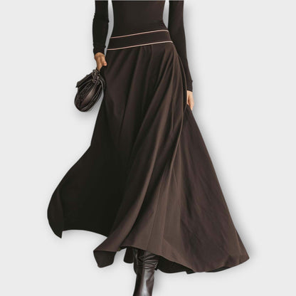 Vestido Maxi Elegante con Cuello Alto