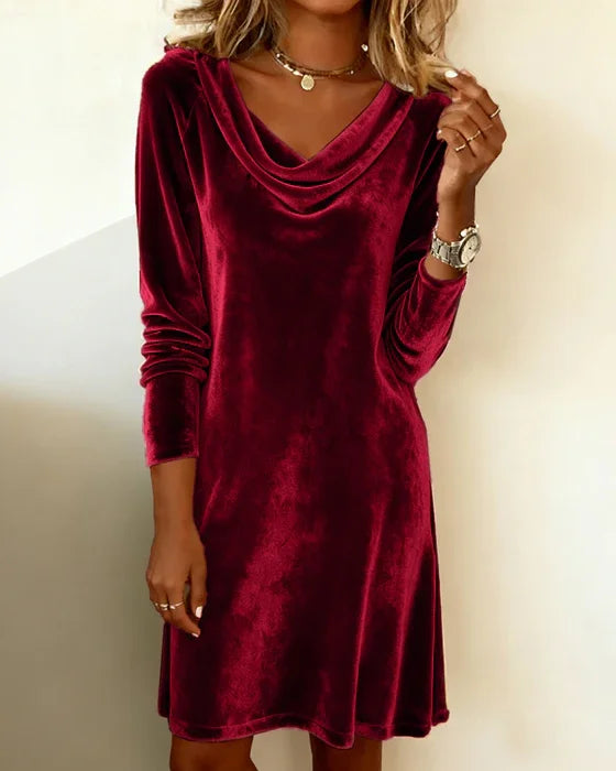 Delvira | Vestido de Mujer con Escote Drapado
