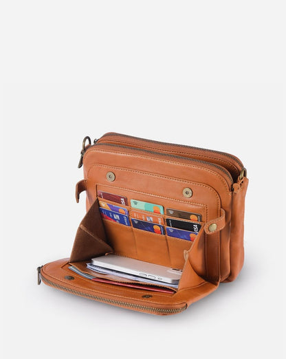 Jovie - Elegante Bolsa Cruzada de Tres Capas
