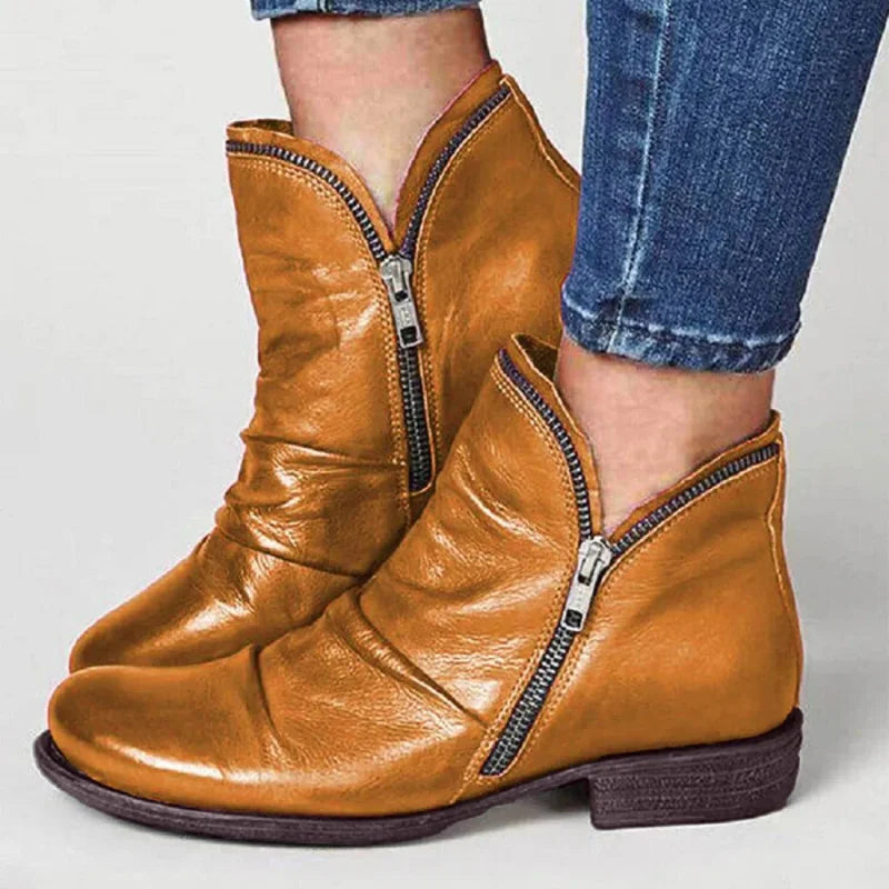 Cassiana - Botas de Cuero Relajadas