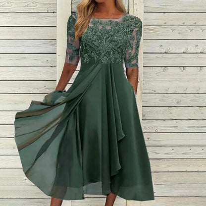 Taryn® | Vestido Midi de Encaje Elegante