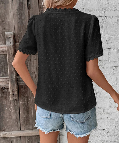 Maxine - Blusa de Verano Elegante con Escote en V