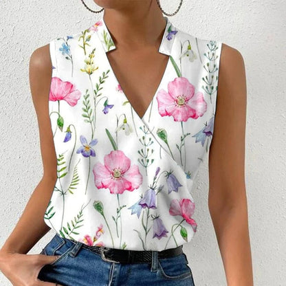 Emma | Top Casual con Escote en V Elegante