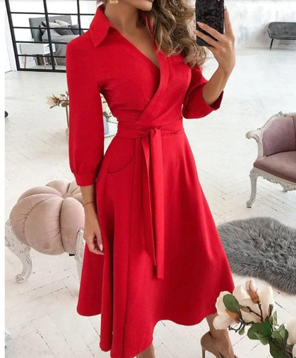Ismara™ | Vestido Midi Sofisticado