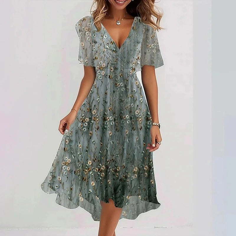 Yara | Vestido Elegante de Colores Vibrantes