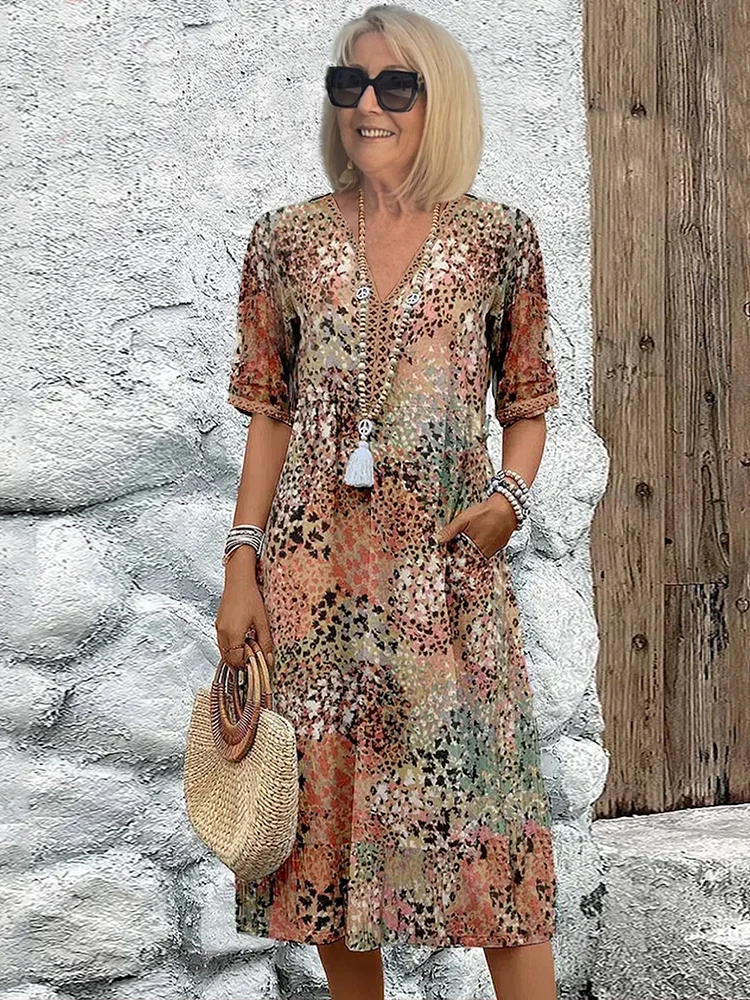Camille | Vestido Midi Vibrante