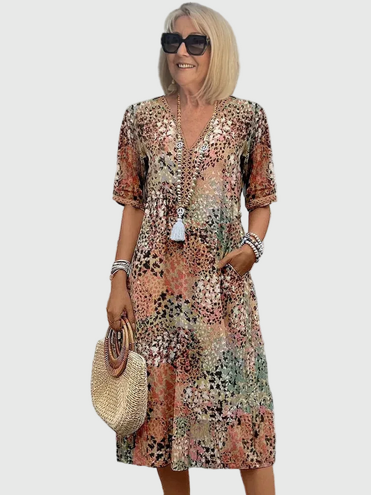 Sofía | Elegante Vestido Midi Floral