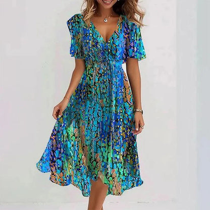 Yara | Vestido Elegante de Colores Vibrantes