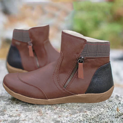 Botas de Soporte de Cuero para Todas las Temporadas