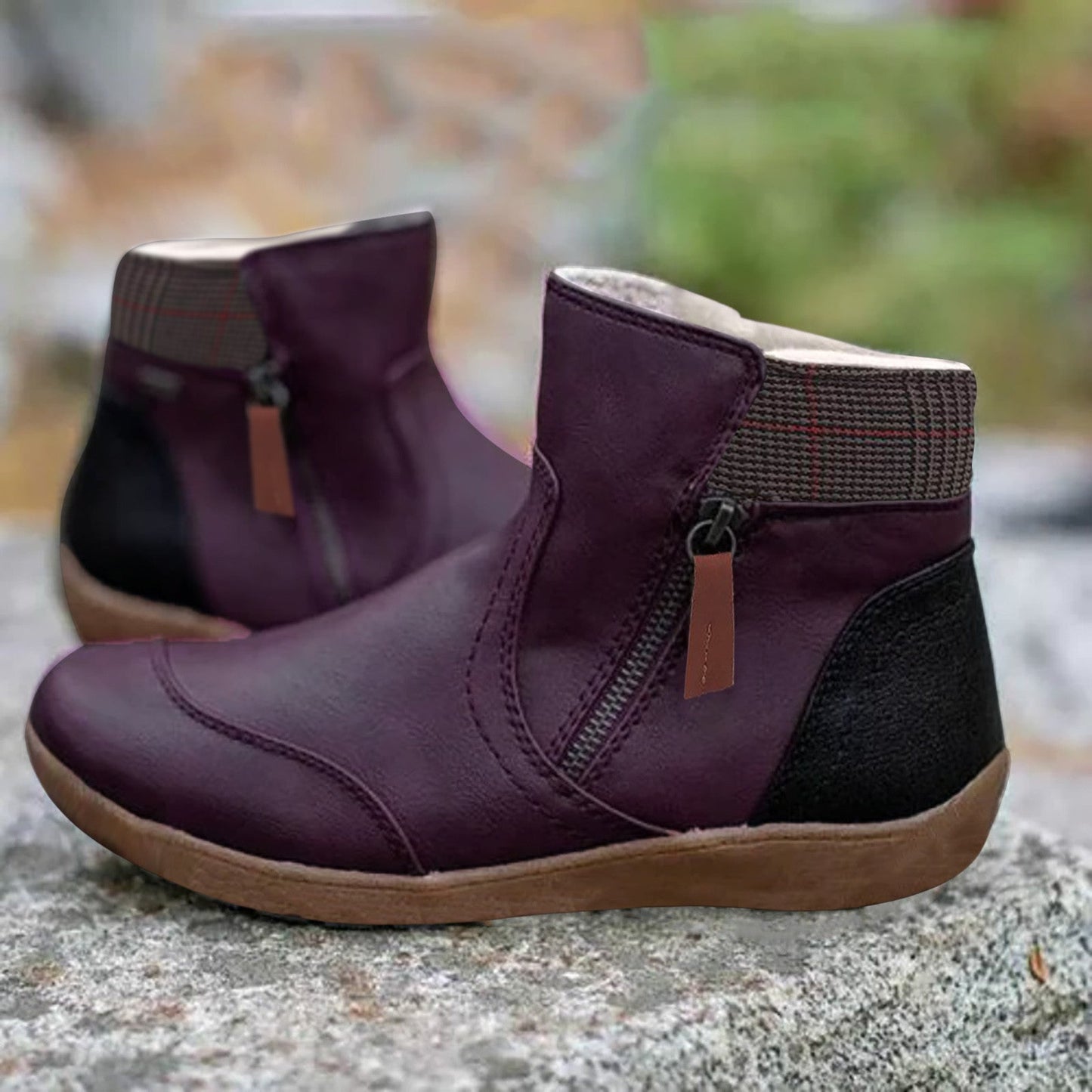 Botas de Soporte de Cuero para Todas las Temporadas