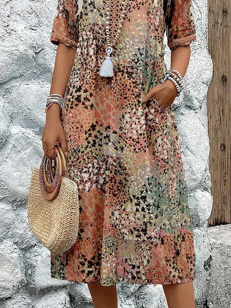 Camille | Vestido Midi Vibrante