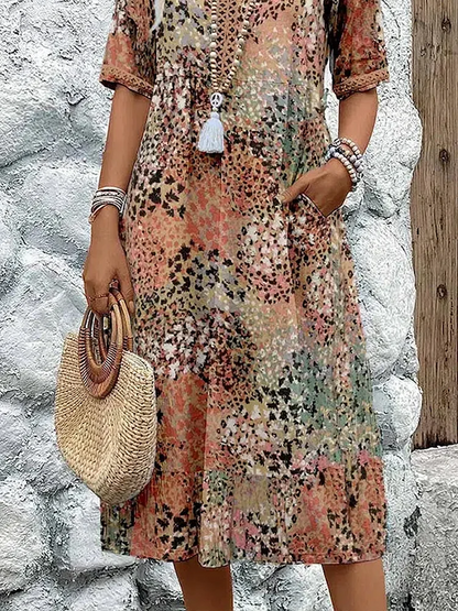 Fatima – Vestido de Patrón Floral
