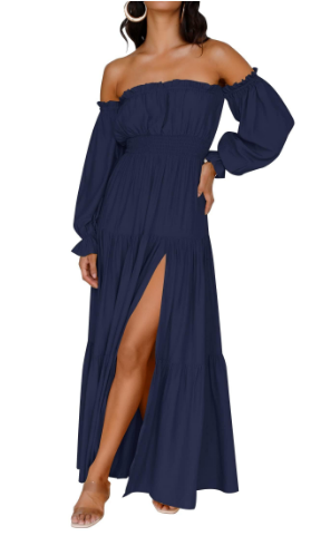 KENDRA – VESTIDO MAXI DE ROMANCE DESPRENDIDO Y AIREADO