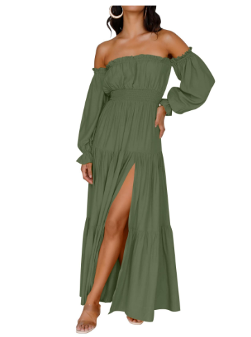 KENDRA – VESTIDO MAXI DE ROMANCE DESPRENDIDO Y AIREADO