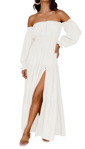 KENDRA – VESTIDO MAXI DE ROMANCE DESPRENDIDO Y AIREADO