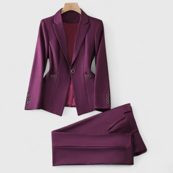 Alayzia - Conjunto de Blazer Sofisticado